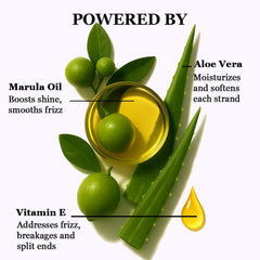 HerStyler Marula Hair Serum, aplicación: suaviza texturas gruesas