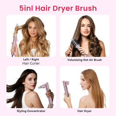 Heyfeel 5 en 1 Styler con rizos auto-wrap en acción