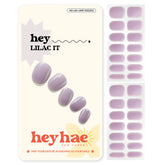 Heyhae: tiras gel semi-curadas en color lilac para manicura rápida y duradera.