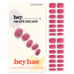 Heyhae tiras de uñas gel semicuradas en rojo verano para manicura duradera.