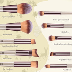 Pinceles de ojos HEYMKGO para sombras, precisión y difuminado suave.