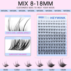 HEYWINK clusters-band-negra-fina: definición sutil y aspecto natural.