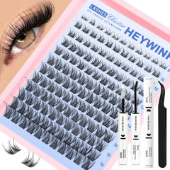 HEYWINK kit-diy-extensiones-pestanas-naturales-8-18mm para uso diario con acabado natural.