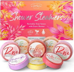 HFHO pastilla de vapor para ducha naranja, despertar cítrico para empezar el día