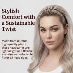 HFZRZFH banda zigzag para maquillaje, facilita la aplicación facial.