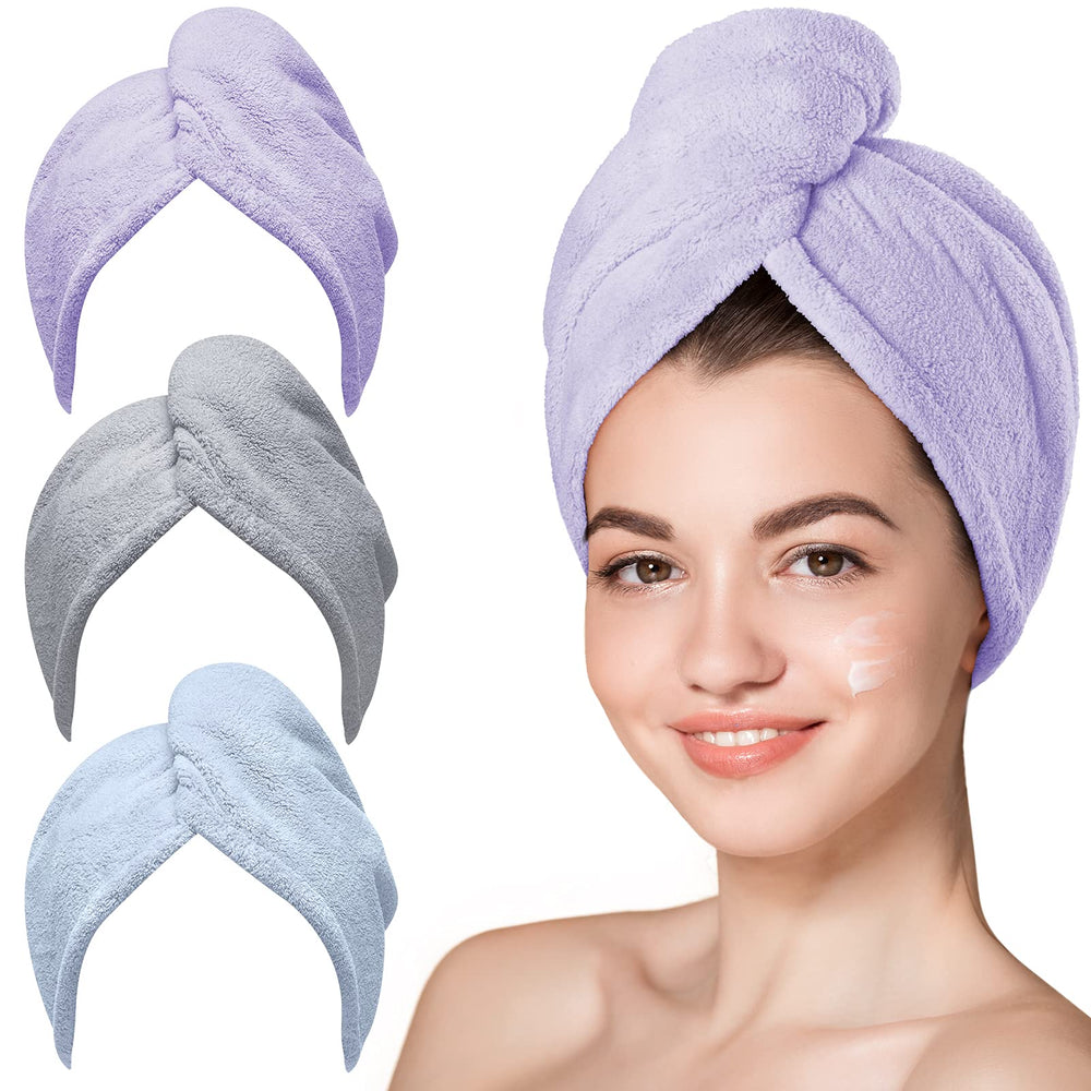 Toalla Hicober de microfibra absorbente para secado rápido del cabello