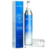 Hicream Eye Cream bottle with 5% caffeine boosts brightness under the eyes.