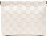HIGH FIT Bolsa cosmetica de cuero PU sin cremallera, acceso rapido para uso diario.