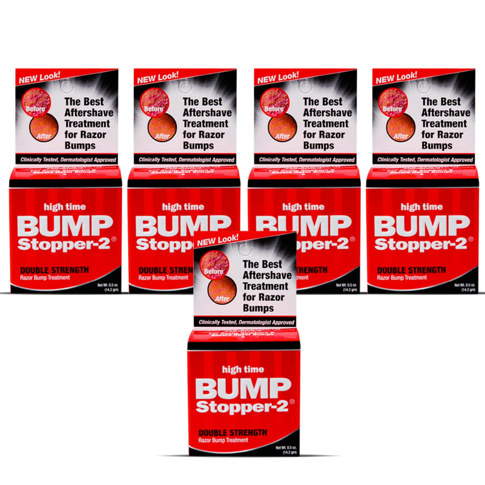 High Time Bump Stopper 2: botella de 0.5 oz para alivio de irritación al afeitar.