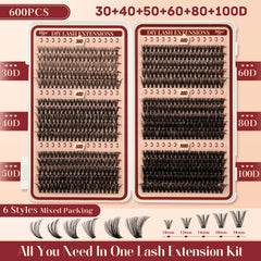 Higu clace lash clusters 40D adds moderate curl for soft daytime glamour.