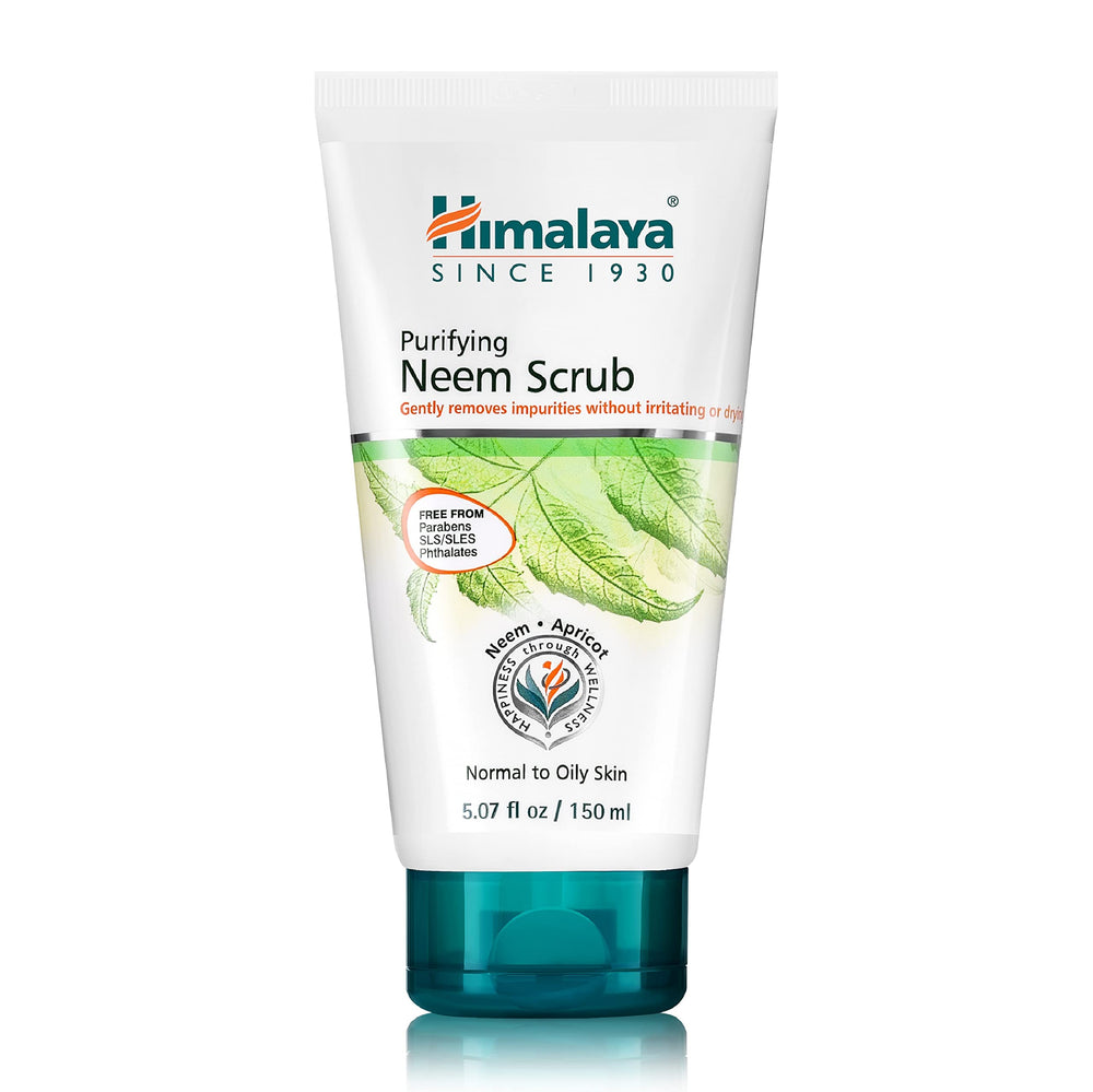 Himalaya exfoliante purificante en bote para limpieza facial profunda y sensación de frescura
