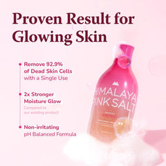 Himalaya Pinksalt gel ducha hidratante con textura cremosa