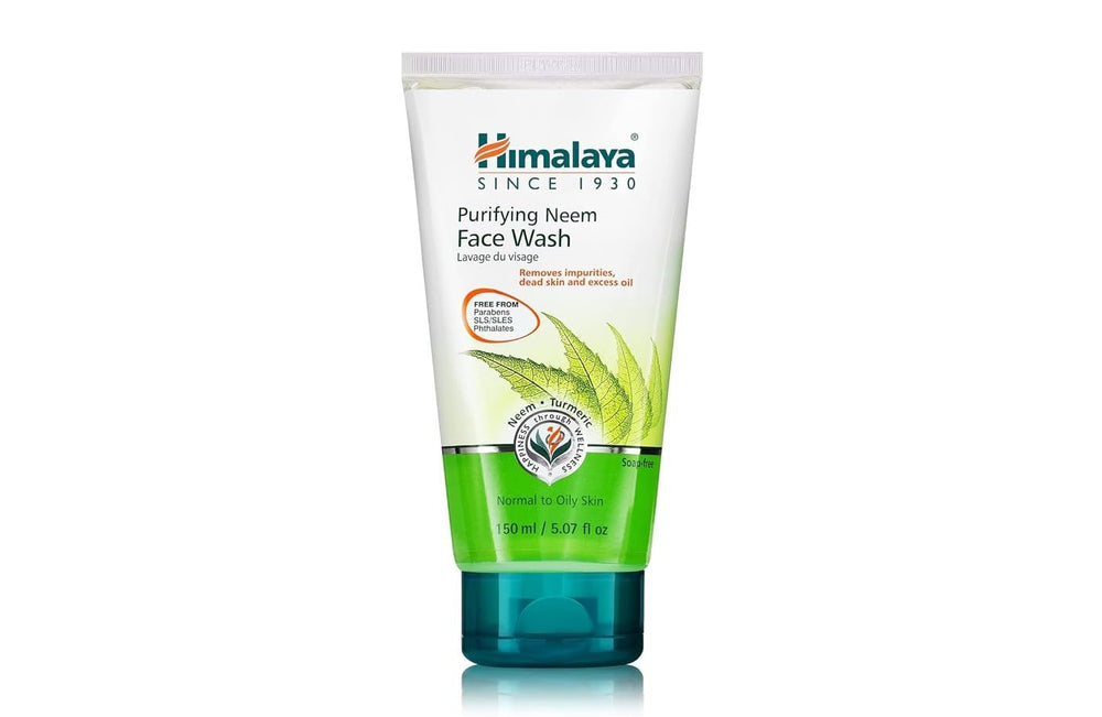 Himalaya Purifying Neem Face Wash, frasco-derrame: limpieza profunda sin resecar la piel.