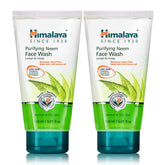 Himalaya limpiador facial Neem purificante, frente del envase, limpieza suave para piel grasa