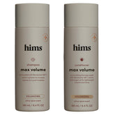 Hims & Hers Shampoing Volume maximal, bouteille citronnée pour volume accru.