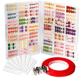 HLQHXWHZT caja de almacenamiento de uñas grande y clara para ordenar uñas