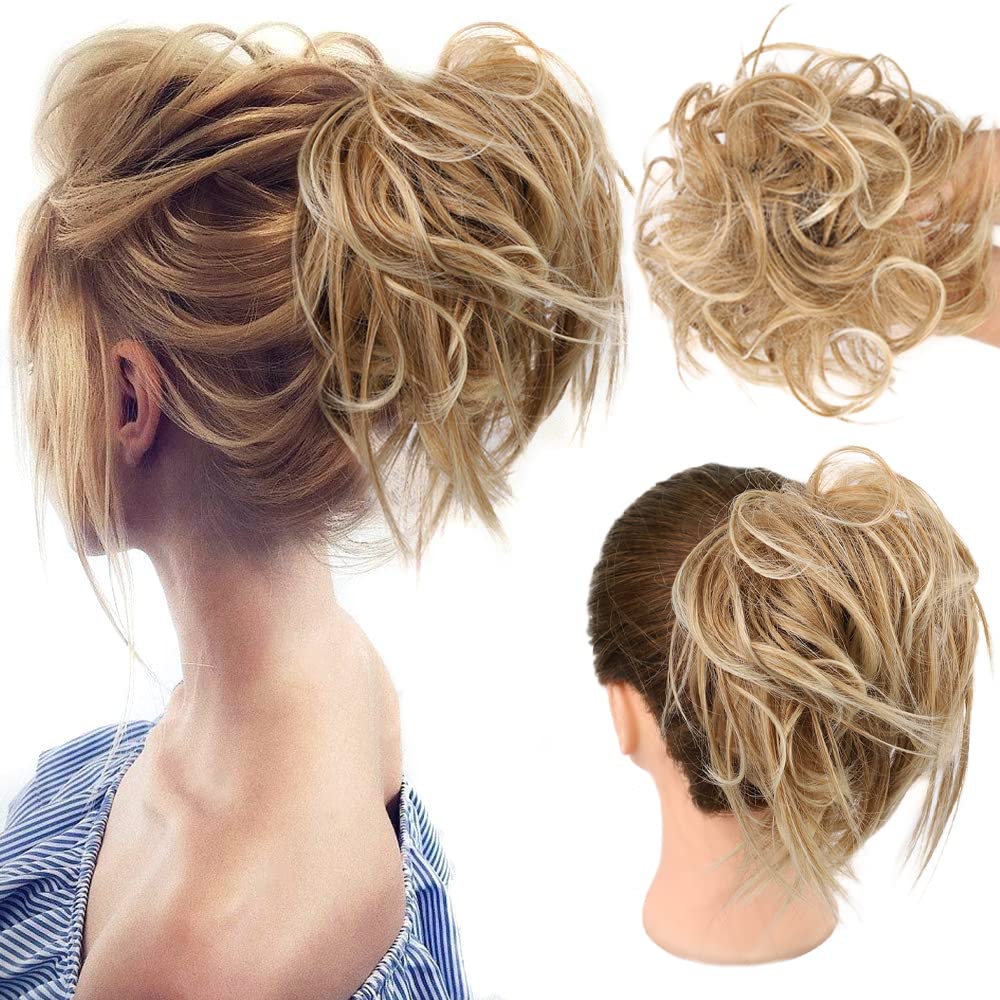 HMD Tousled Updo mess bun with clip-in for quick volume and secure wear
