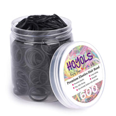 Hoyols banda elástica negra, 20 mm, para peinados duraderos.