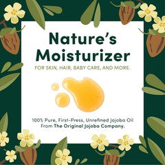 HobaCare huile jojoba purifiée, application visage rapide et non grasse.