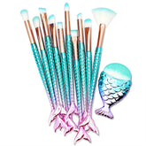 HOFASON 11 piezas de brochas para maquillaje, versátil para base y polvos.