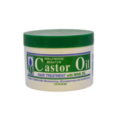 Hollywood Beauty aceite de ricino para cabello, hidratación profunda.