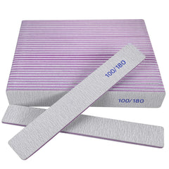 Lima emery HomeyEra, doble cara 100/180 grano para uñas naturales y acrílicas.