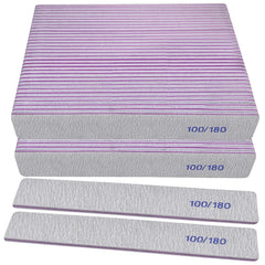 HomeyEra limas dobles 100/180 para uñas acrílicas y naturales, duraderas y reutilizables.