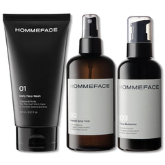 HommeFace lavado facial diario limpia suavemente la piel y prepara para el resto de la rutina.
