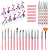 HomTop set de pinceles para arte de uñas, detalles precisos para manicura
