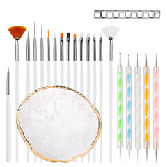 Pinceles HomTop para arte de uñas, ideales para detallar y mezclar colores con precisión.