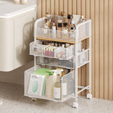 Hongtamoya carrito-maquillaje-rodante-3-cajones: acceso rápido y organización del maquillaje.