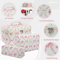 honitty bolsa maquillaje algodon liviana para viaje diario