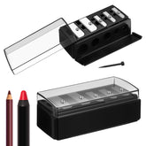 Honoson afilador cosmético de 5 orificios compacto para cejas y delineador.
