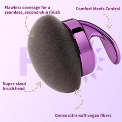 Hoostee brocha con mango ergonómico para manejo cómodo durante la aplicación.
