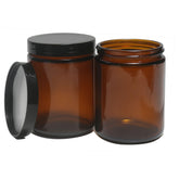 Hormerry jarro vidrio ambar 250ml, ideal para viajar y almacenar cosméticos