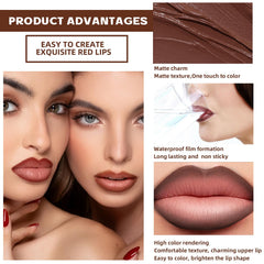 Delineador labial tono rojo de HOSAILY para look audaz y definido.