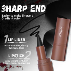 Delineador HOSAILY en tono rojo vino para labios intensos