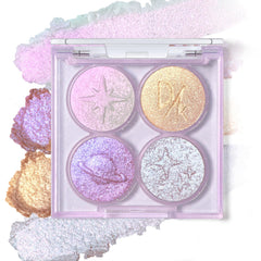 La paleta HOSAILY holográfica duocromo con cuatro tonos para looks dinámicos.