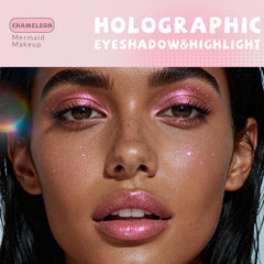 Hosaily sombra glitter única, efecto cromo, aplicación suave