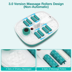 HOSPAN pediluvio con 8 rodillos para masaje en los pies.