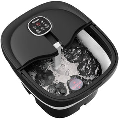 HOSPAN spa para pies plegable con masaje rotatorio y 24 bolas shiatsu para mayor confort.
