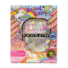 Hot Focus Kit de Uñas Unicornio: diseños divertidos para uñas de niñas.