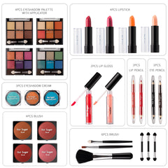 Hot Sugar pinceaux-kit-maquillage fournit des outils précis pour un maquillage maîtrisé.