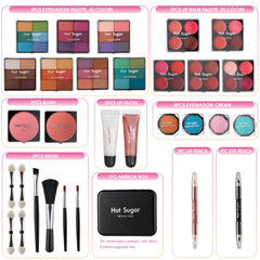 Hot Sugar sombras de ojos pigmentadas con acabado versátil para cualquier look.
