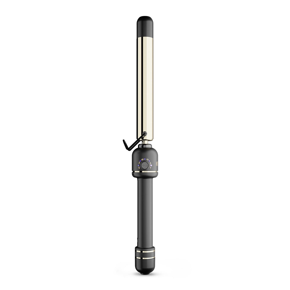 HOT TOOLS 24K Oro, barril extendido de 1 pulgada para rizos definidos y duraderos.