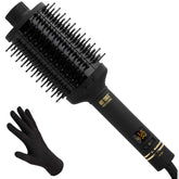 Hot Tools Pro Artist Cepillo Ovalado Negro Dorado suaviza y da volumen sin tirones.