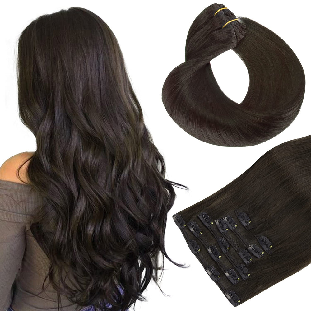 HOTBANANA Extensiones Remy clip en 14 pulgadas para mayor volumen natural.