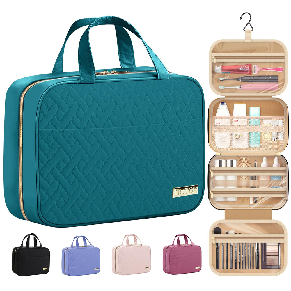 HOTOR bolsa de aseo con gancho, ideal para colgar y ahorrar espacio.