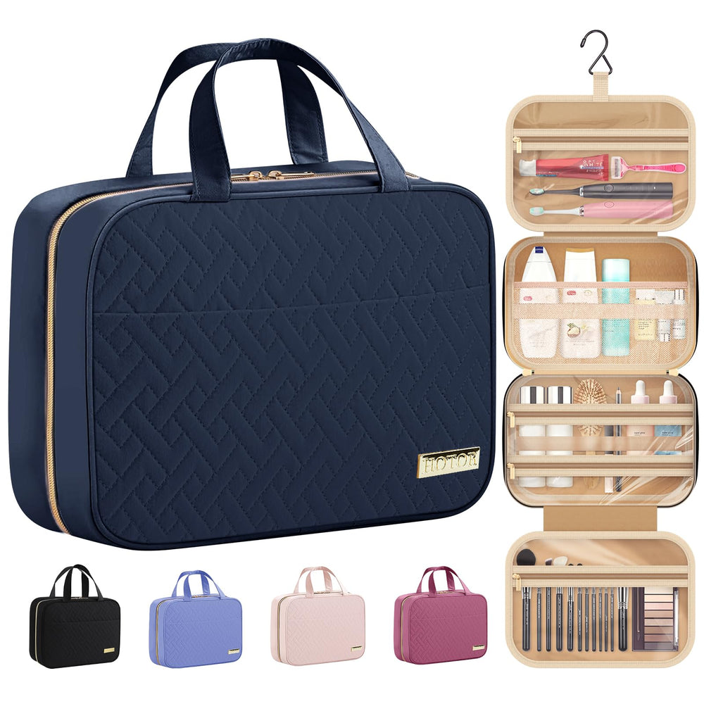 HOTOR bolsa de aseo de viaje colgante, perfecta para organizar productos de higiene.