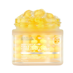 House of Nutrition Deep Collagen Capsule Cream, botella para hidratación suave y firmeza.